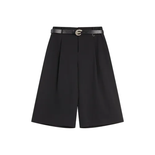 ELLE Черные Женские Повседневные Шорты