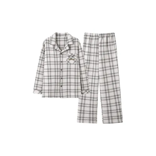 MIIOW Черный Белый Набор Мужские Пижамные Комплекты