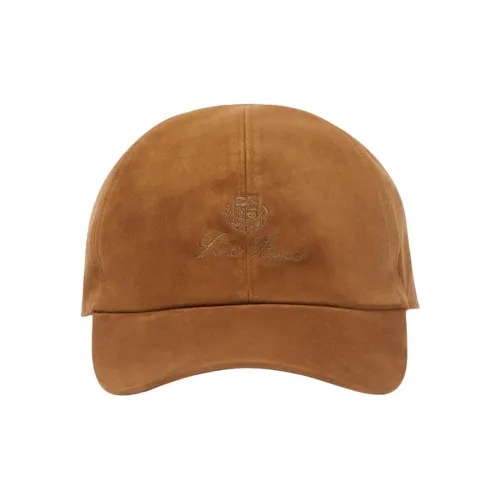 Loro Piana Кожа Кепки Мужские Коричневые