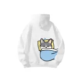 Белая спящая собака