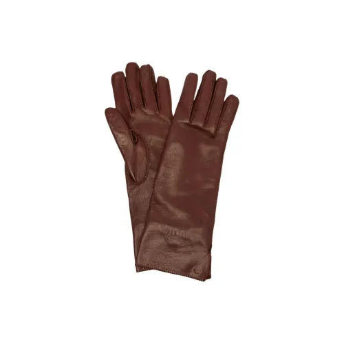 Loro Piana Овчина Перчатки Женские Коричневый