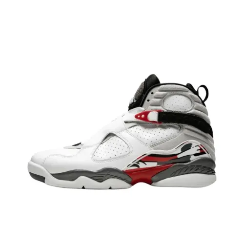 Jordan Air Jordan 8 Винтажные Баскетбольные Кроссовки Унисекс Белый Красный