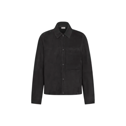 DIOR Черные Мужские Кожаные Куртки