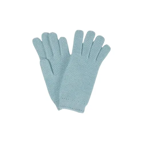 Loro Piana Кашемир Вязаные Перчатки Женские Светло-Синий