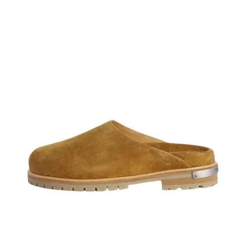 Off Белый Домашние тапочки Мужской Коричневый