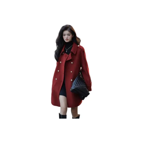 ЮЙЧЖАОЛИНЬ Красный Женское Пальто