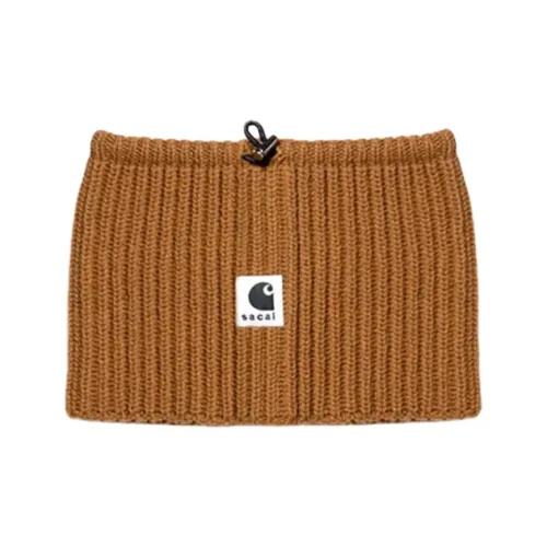 Шарфы Sacai Унисекс Бежевый Черный Зеленый Умбра