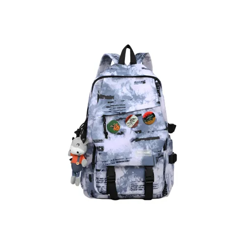 VINEY Ткань Рюкзак Большой Унисекс Черный Синий Синий