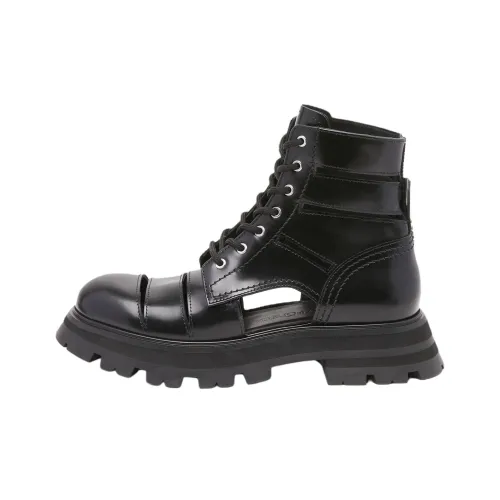 Alexander McQueen Botильоны для прогулок 4,5 см женские черные