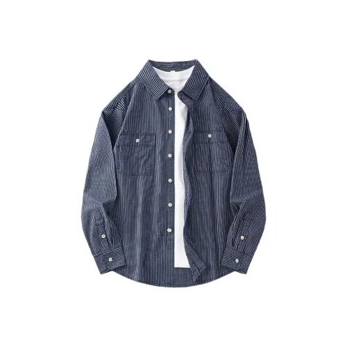 LOUGHNEA Темно-синие мужские рубашки