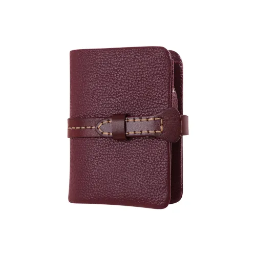 DIFENISE Кошелек из натуральной коровьей кожи женский фиолетовый