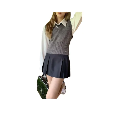 ZVJH Серый Женский Трикотаж