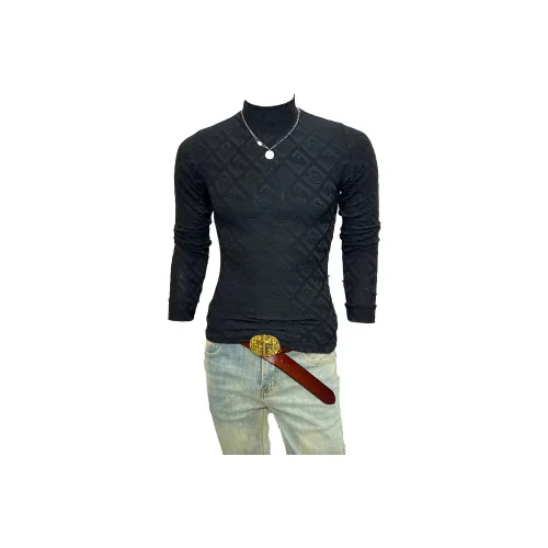 CVOOOER Длинный рукав Т-рубашка Мужская