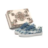 Синий, клетка (синие шнурки)