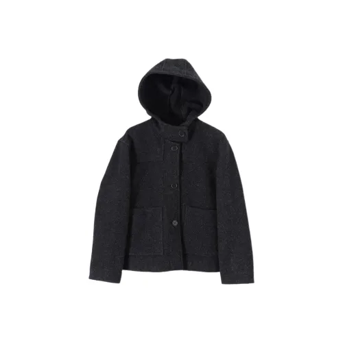 MARGARETHOWELL Угольно-черное женское пальто