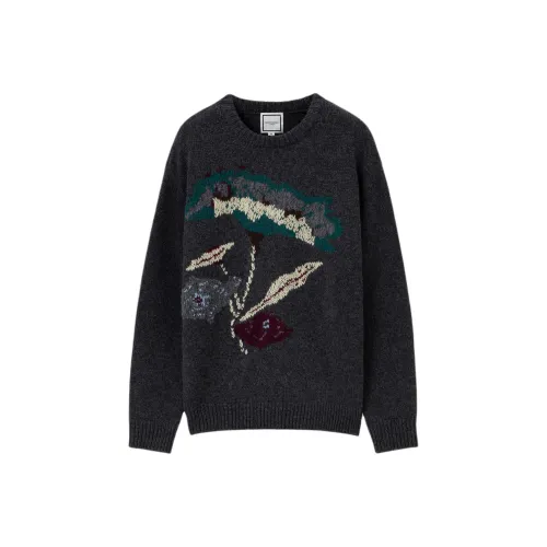 WOOYOUNGMI FW25 Цветочный дизайн Жаккард Шерсть Свитер Мужской