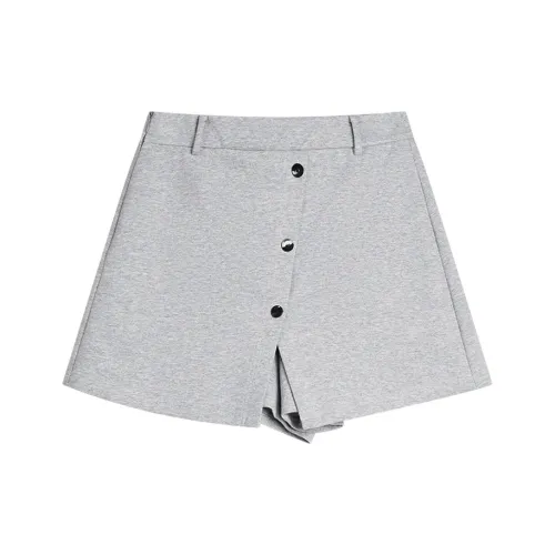 ELLE Medium Gray Women's Casual Shorts ELLE Средне-серые женские повседневные шорты