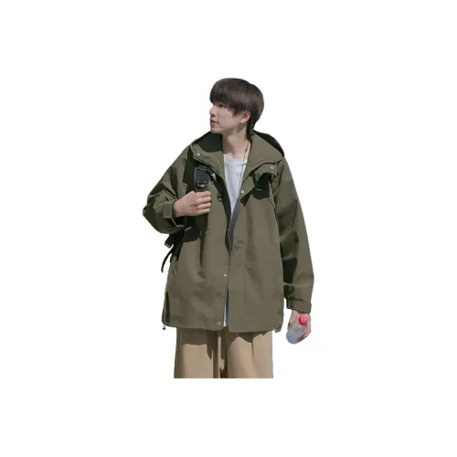 REBIRTHRABBIT 671 Армейский зеленый Мужская куртка