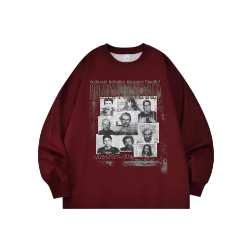 HIPHOPPUNKS Мужские Свитшоты Бургунди