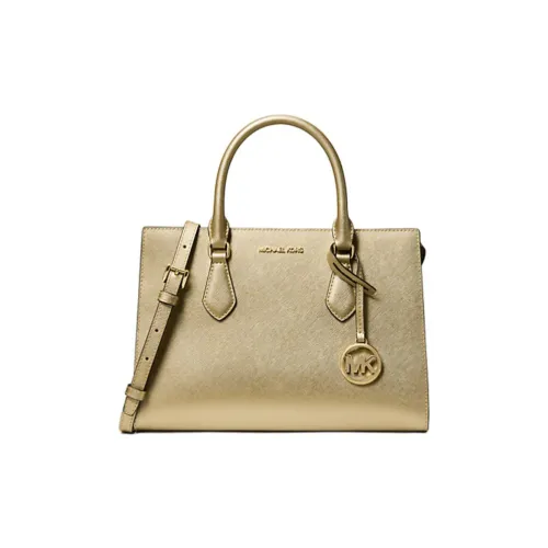 MICHAEL KORS SHEILA Покрытый холст Сумка через плечо Средний Женский Золотой