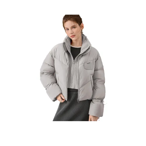 TOUCH Пуховик Женский Светло-Серый