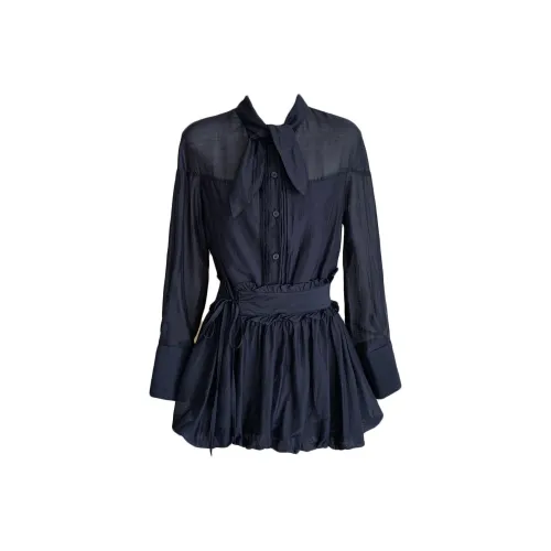 Udon House Длинное платье с длинными рукавами женское