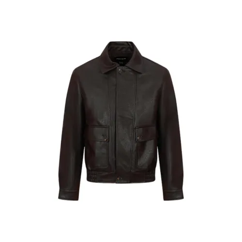 URBAN REVIVO Темно-красный Коричневый Мужские Куртки