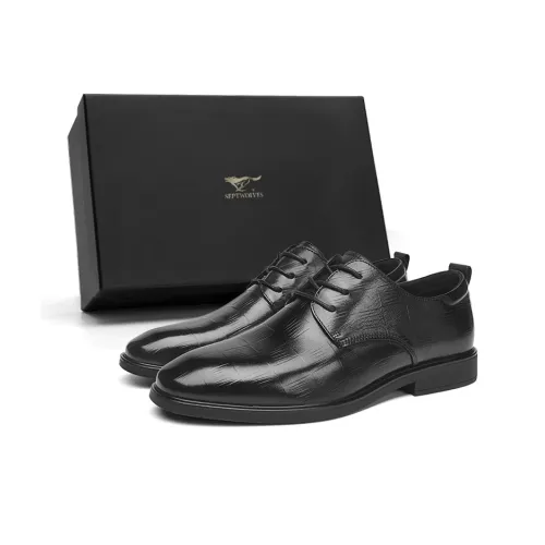 SEPTWOLVES Обувь Низкий Топ Черная Стандартная Кожа Мужская