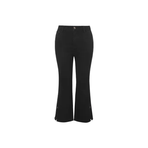 MSSHE Denim Черные Женские Джинсы