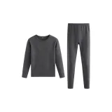 [Одежда Комплекты] Темно-серый [Кашемир + Шелк + Дралон]