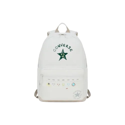 Конверс GO 2 Screens Напечатанный узор Рюкзак Унисекс Белый