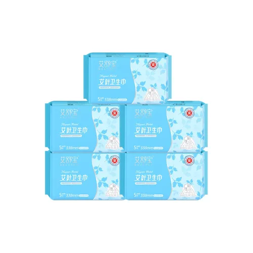 MUG WORT HERBAL Медицинская степень Удлиненные Ночные Гигиенические прокладки Полынь Антибактериальный 338 мм 5 Пачек