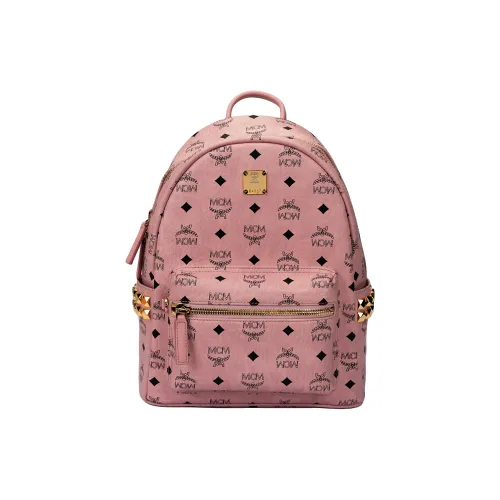 MCM STARK Рюкзак из искусственной кожи маленький унисекс персиково-розовый