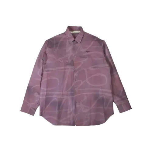 Off Белый Фуксия Мужские Рубашки