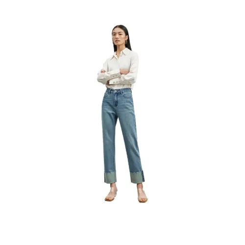 MAREA VESUVIO Blue Women's Jeans MAREA VESUVIO Синий Женские Джинсы
