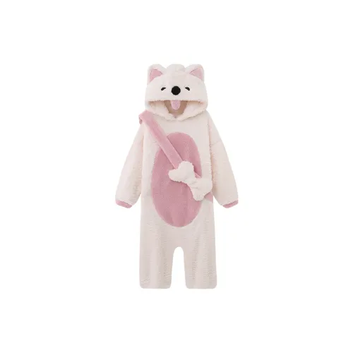 O'MESIK Экрю Женские Комбинезоны Домашние