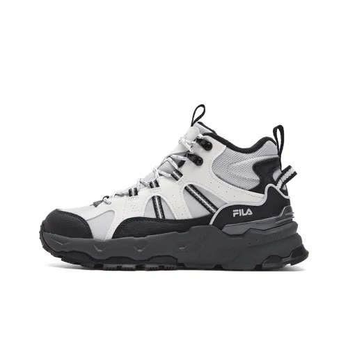 FILA TREK 1S MID WE Амортизация Устойчивость к истиранию Теплоизоляционное покрытие MID Топ Повседневная обувь Женская Серый Белый