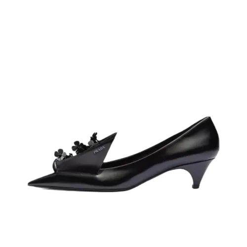 PRADA Грубый каблук Высокие каблуки 4,5 см Женские Черный