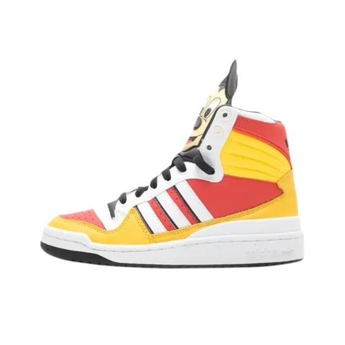 Disney x Adidas Originals JEREMY SCOTT Высокие Кроссовки для скейтбординга Мужские Красные