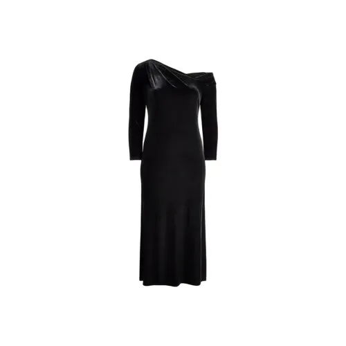 LAUREN RALPH LAUREN Длинное платье с длинными рукавами женское