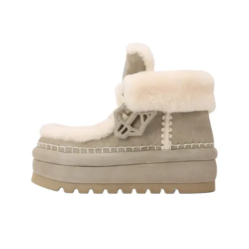 Naked Wolfe Bambi Yetti Ботильоны 6 см Женские Серый