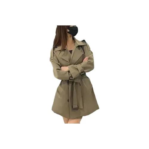 ЮЙЧЖАОЛИНЬ Оливковый коричневый Женское пальто