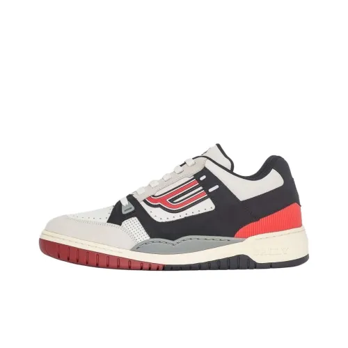 BALLY Низкий топ Спортивная повседневная обувь Мужская Черный Белый Серый