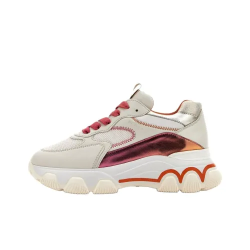 HOGAN Hyperactive Low Топ Спортивная Повседневная Обувь Женская Белый Оранжевый
