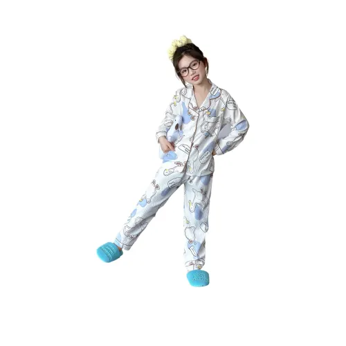 GOYN Домашний Комплект Весенний Осенний Белый Подростки