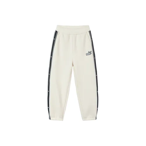 PUMA Молоко Белый 10501 Kids Вязаные Тренировочные Штаны