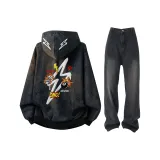 Черный топ + Черные брюки