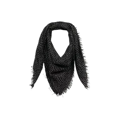 ISABEL MARANT Шелковые шарфы Унисекс Черный