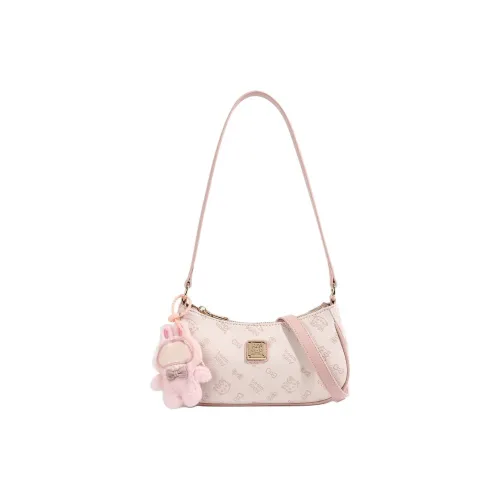 NOMK ПУ (полиуретан) Сумка через плечо Женская Розовая