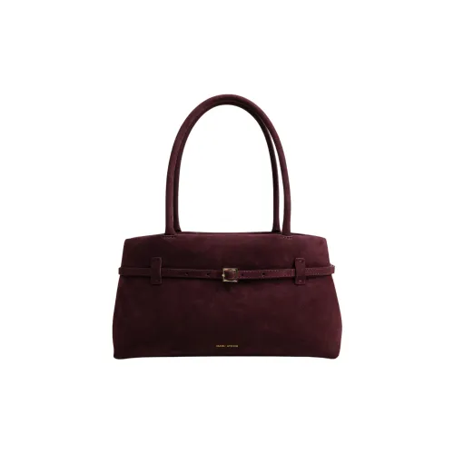 Manu Atelier Замшевая сумка стандартная женская бордово-красная
